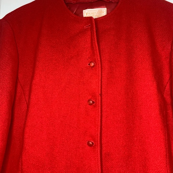 Vintage Pendleton Red 100% Virgin Wool Blazer Jacket, Size Medium! - Picture 5 of 7